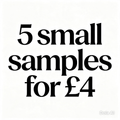 5 small shapes for £4