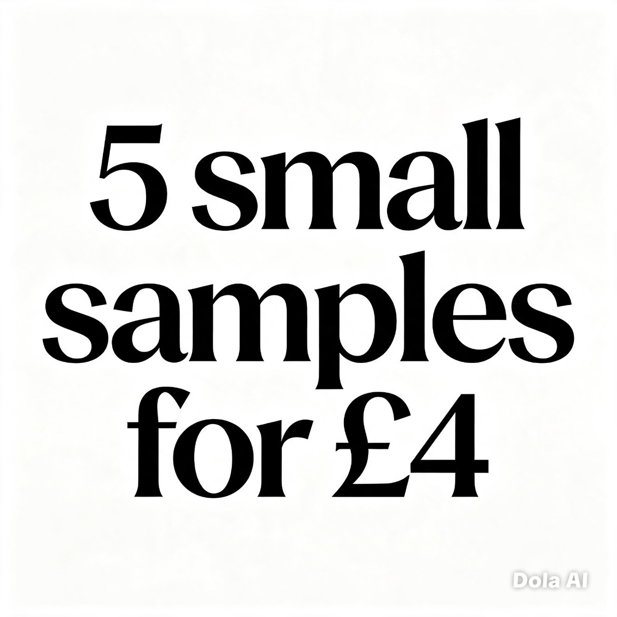 5 small shapes for £4