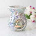Small SIlver Crackle  Burner