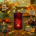 Red Crackle Wax Burner